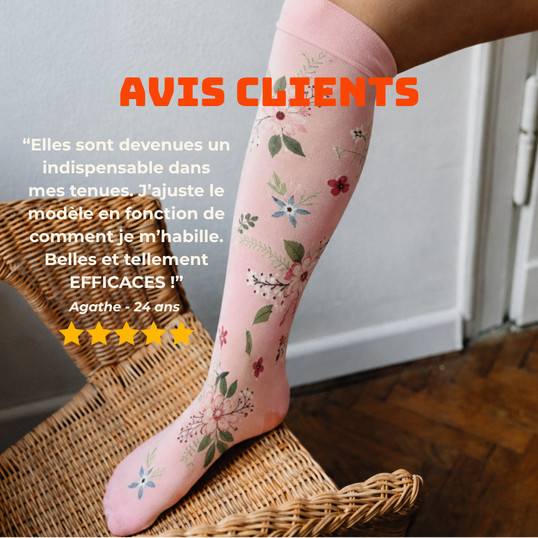 Chaussettes de Compression Jambes Légères