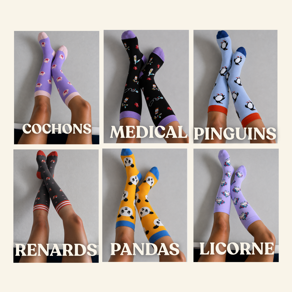Chaussettes de Compression Jambes Légères