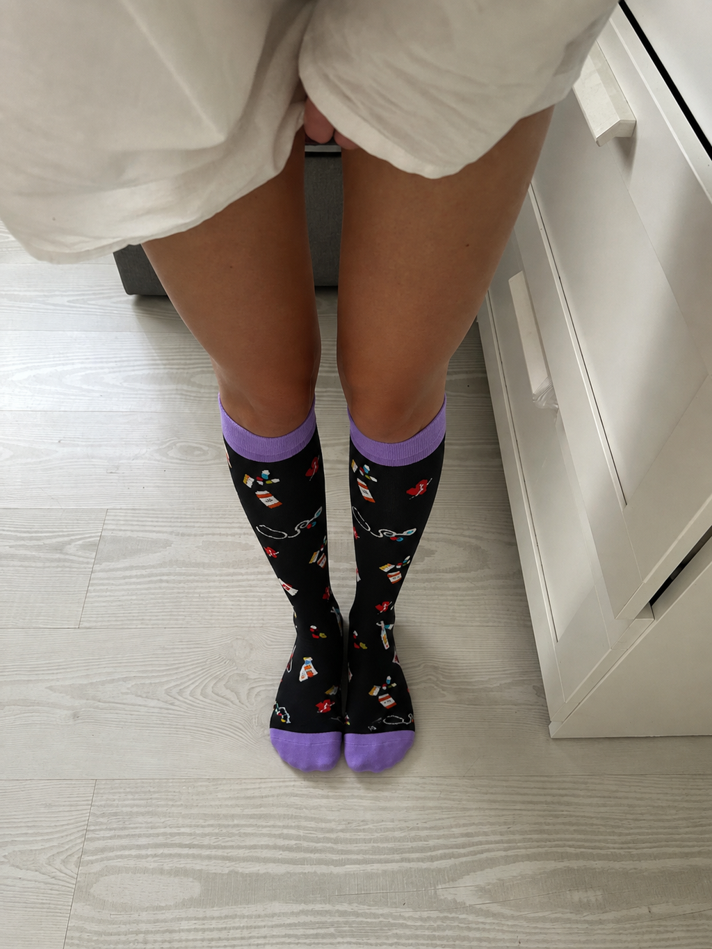 Chaussettes de Compression à Motifs